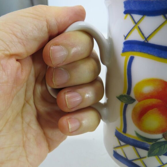 Roy Kirkham Majolica (2) coffee mug tea cup fine bone china England FRUIT - Picture 2 of 7